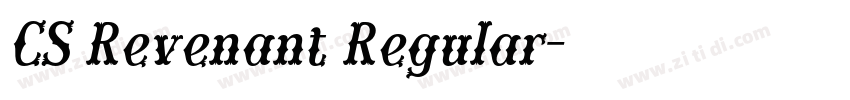 CS Revenant Regular字体转换